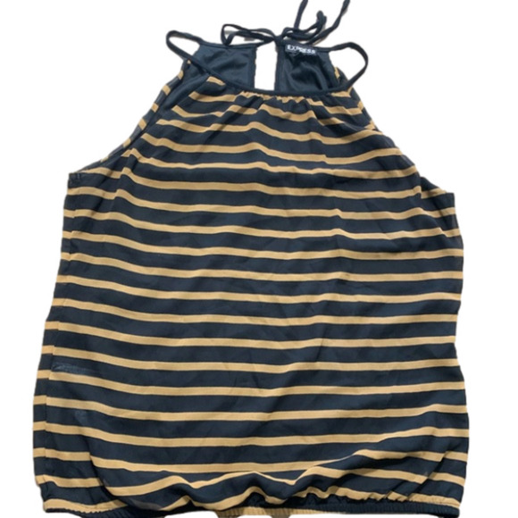 Express size M/M sleeveless top halter style - Picture 1 of 4